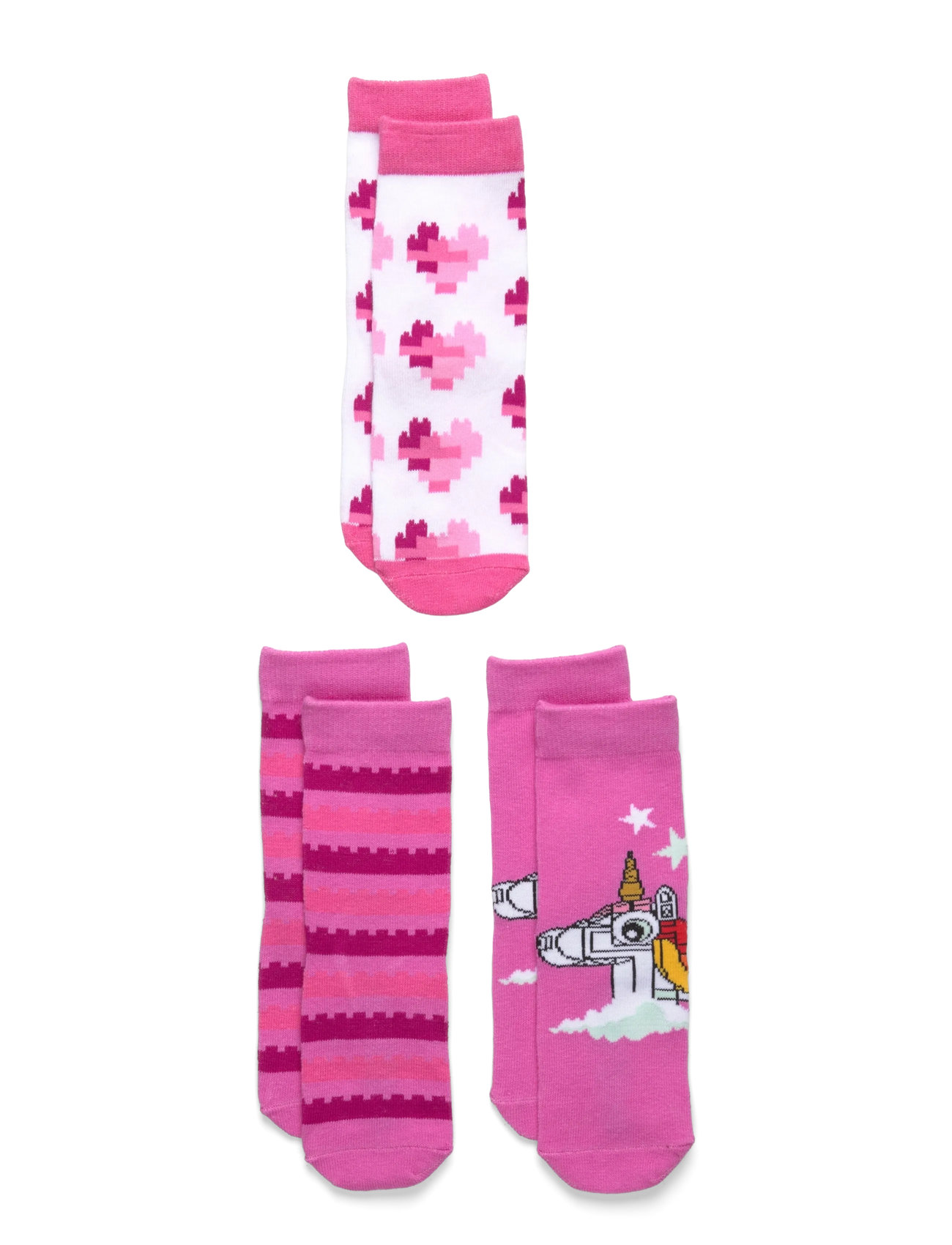 LEGO KinderWEAR Lwava 700 - 3-Pack Socken Pink - 26-27 - Kinder