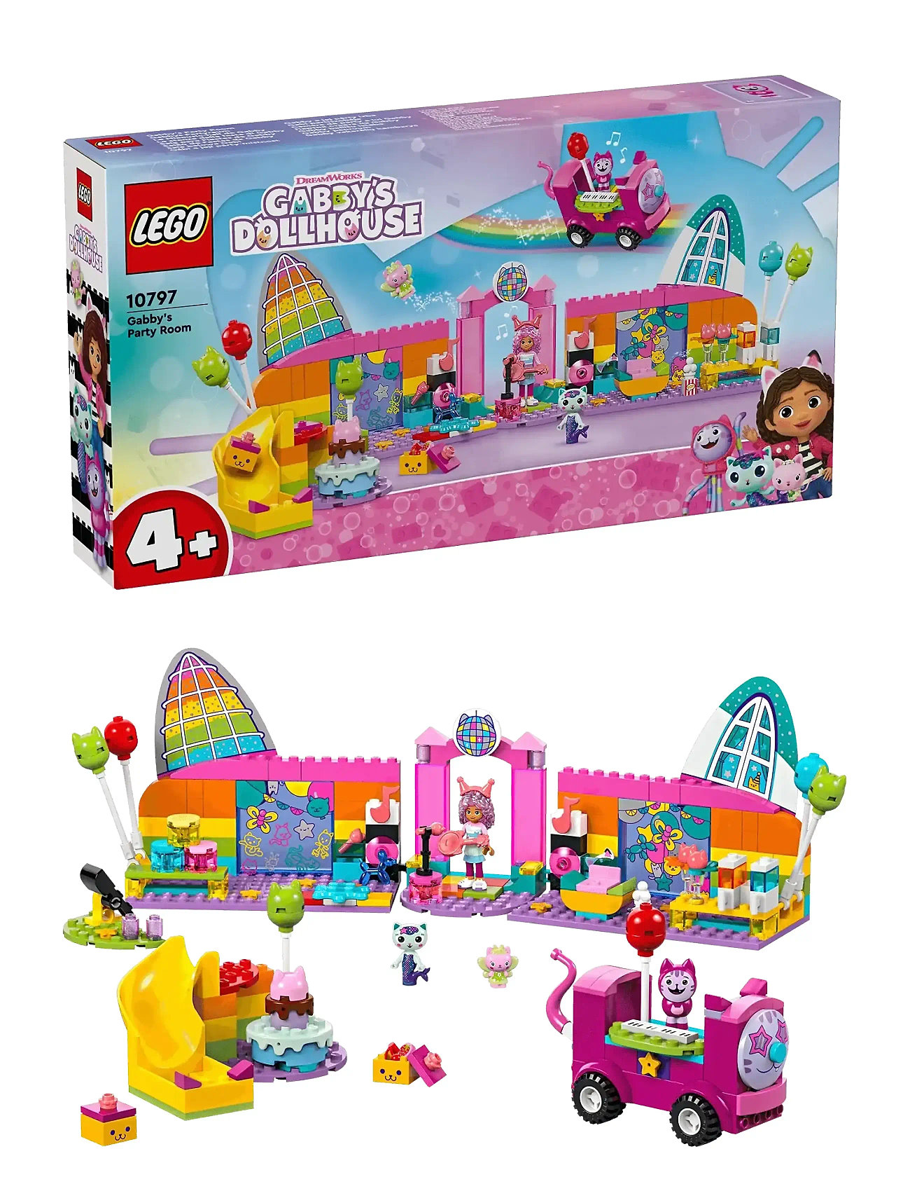 Gabbys Partyrum 10797 Toys Lego Toys Lego Gabby's Dollhouse Multi/patterned LEGO