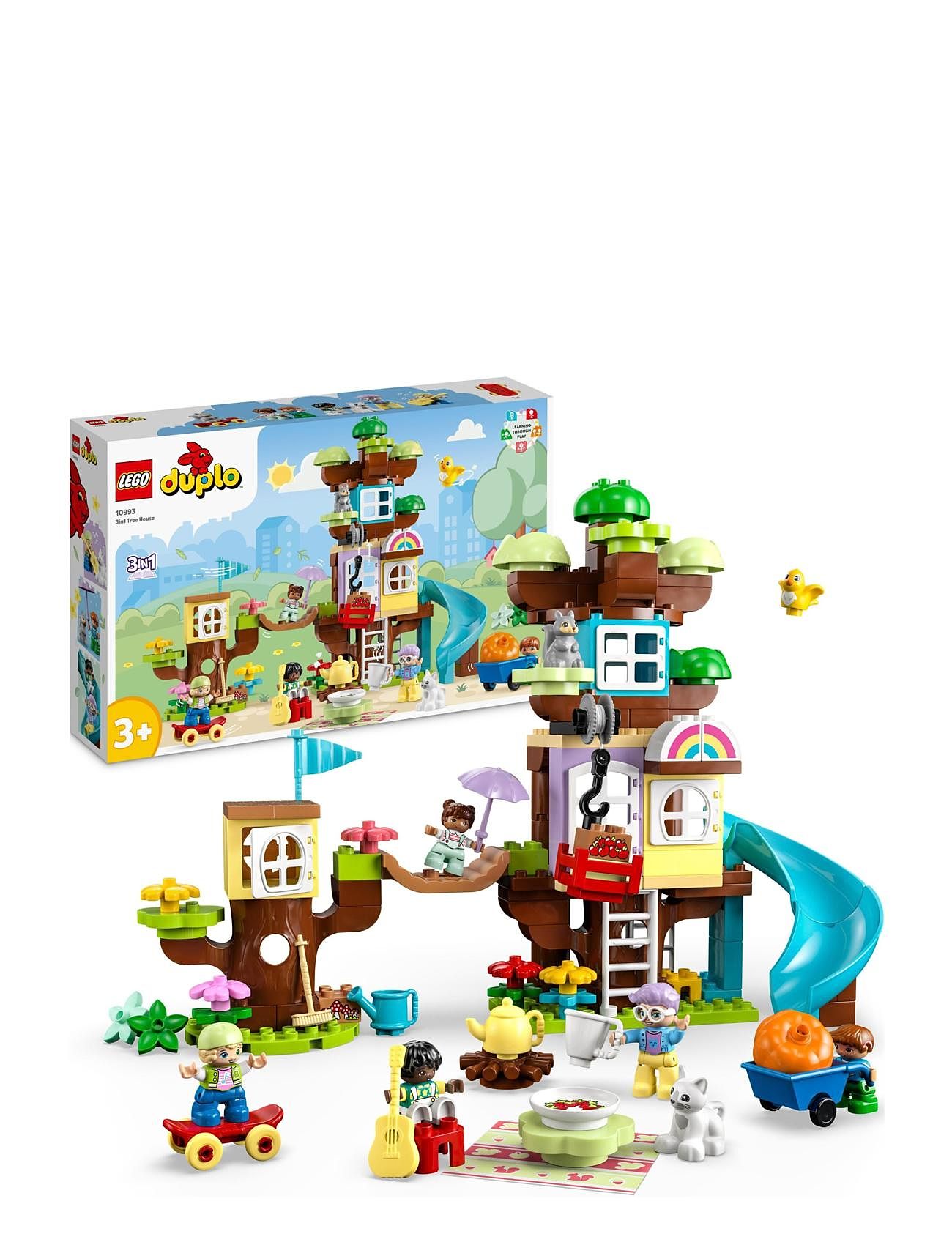 3In1 Tree House Set With Animal Figures Toys Lego Toys Lego duplo Multi/patterned LEGO