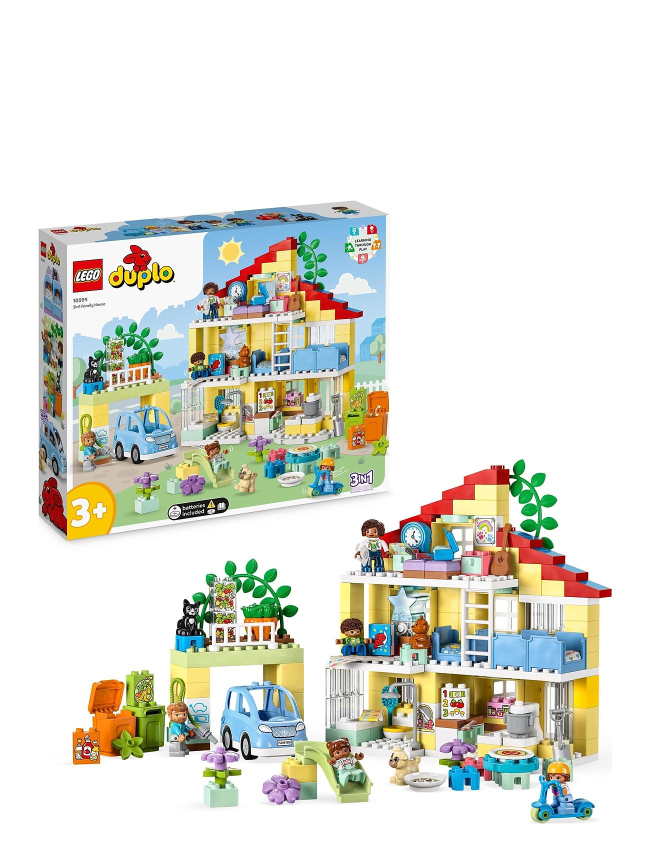 3In1 Family House Toy For Toddlers Aged 3+ Toys Lego Toys Lego duplo Multi/patterned LEGO