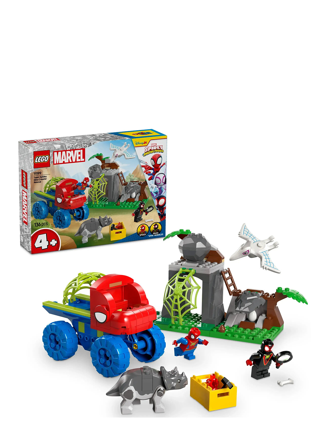Team Spideys Dinotruck-Redning 11199 Toys Lego Toys Lego Super Heroes Multi/patterned LEGO