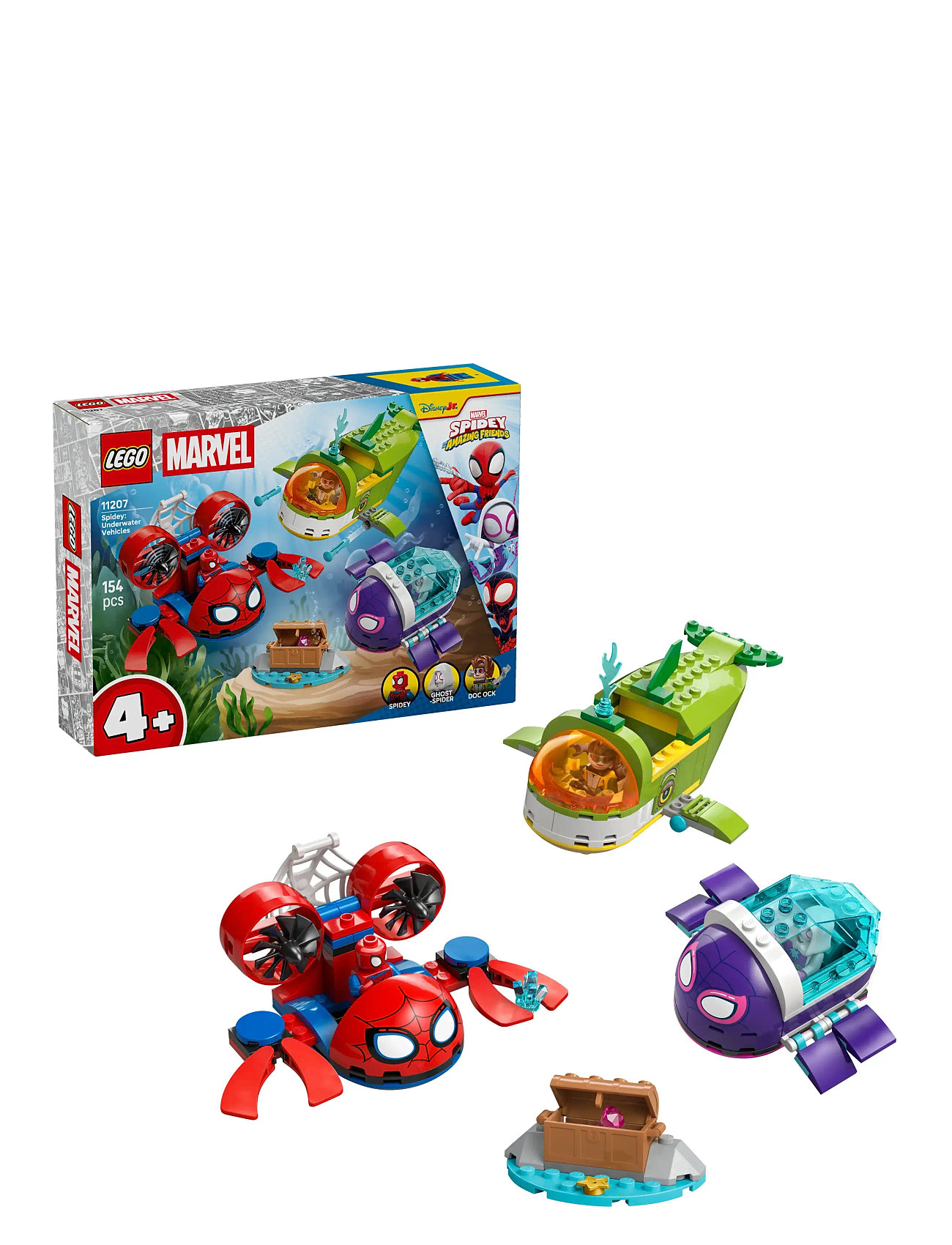 LEGO Spidey: Undervandsfartøjer 11207, One Size, Red, Lego Legetøj > Lego Super Heroes, Børn