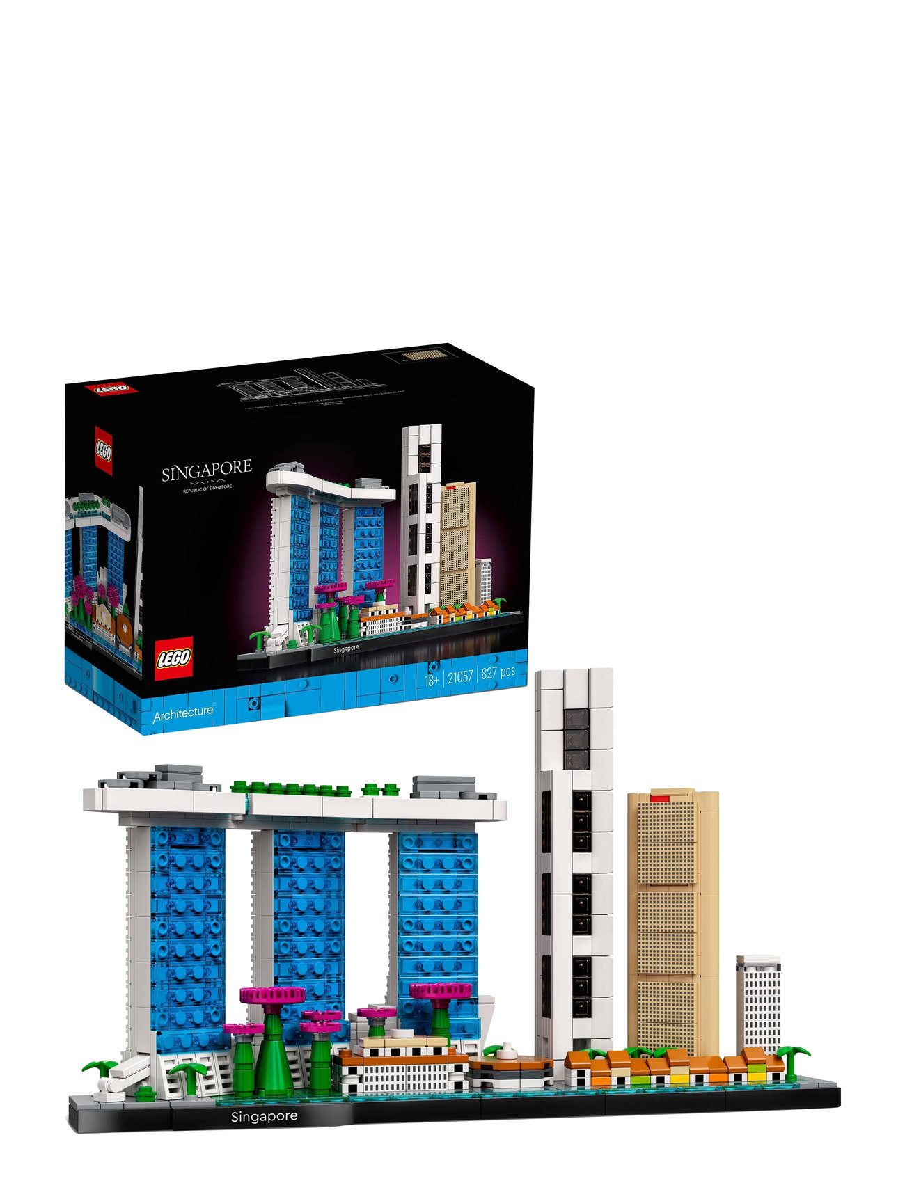 Singapore Model Kit For Adults Toys Lego Toys Lego Architecture Multi/patterned LEGO