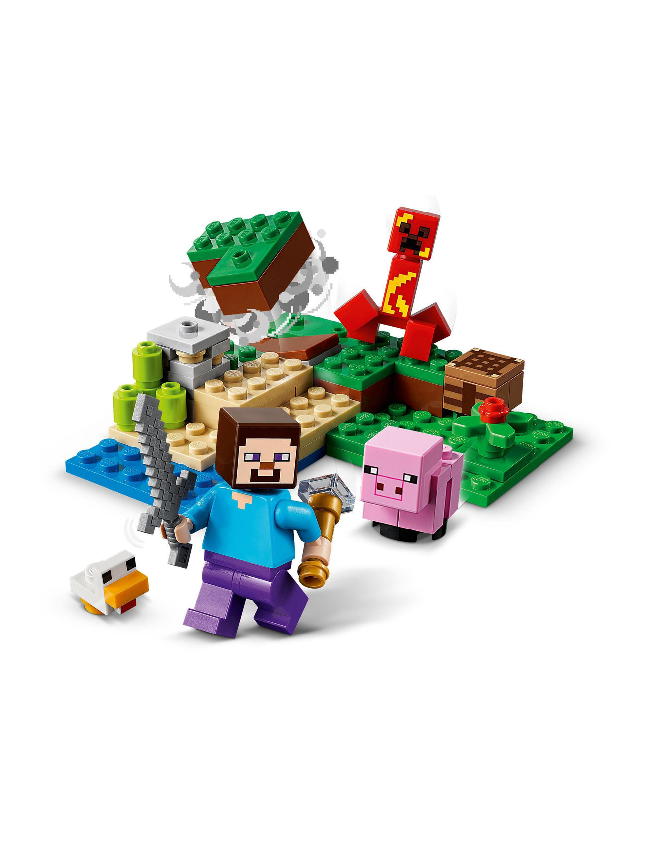 til stede TVstation ø LEGO The Creeper Ambush With Pig Figures Set - LEGO® legetøj - Boozt.com