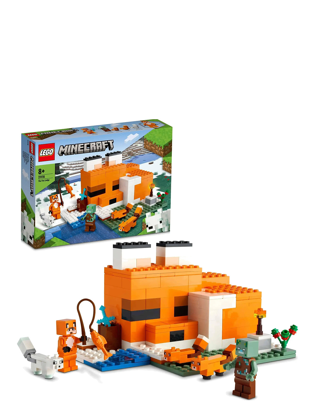 Rævehytten 21178 Toys Lego Toys Lego Minecraft Multi/patterned LEGO