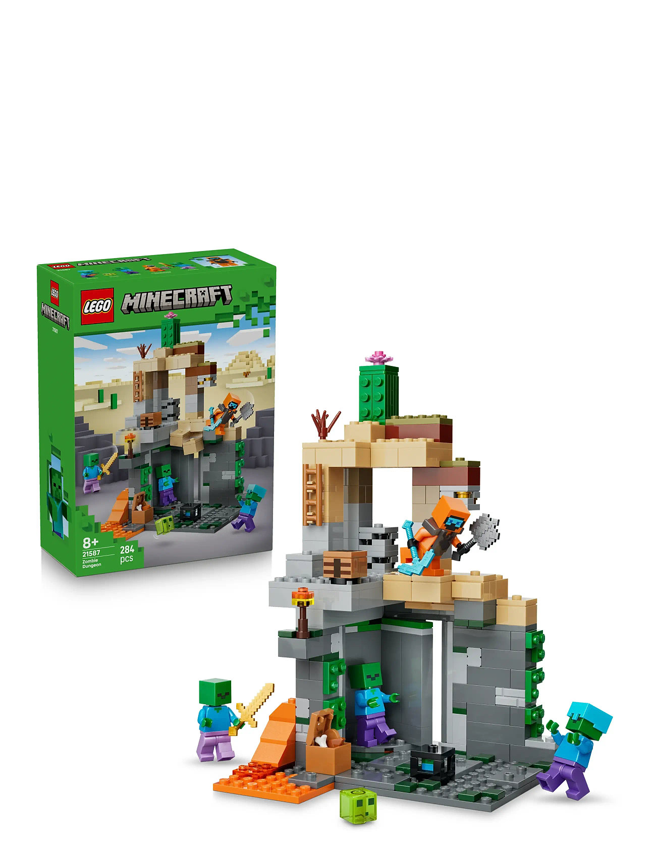 LEGO Zombie-Fangekælder 21587, One Size, Grey, Lego Legetøj > Lego Minecraft, Børn