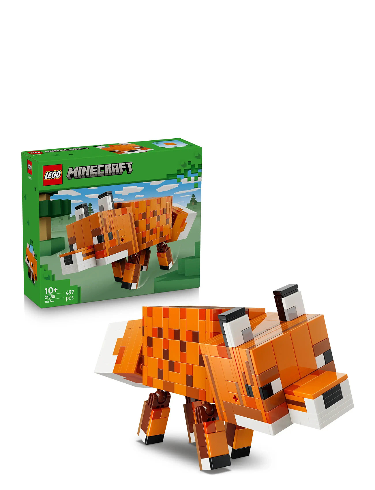 LEGO Ræven 21588, One Size, Orange, Lego Legetøj > Lego Minecraft, Børn