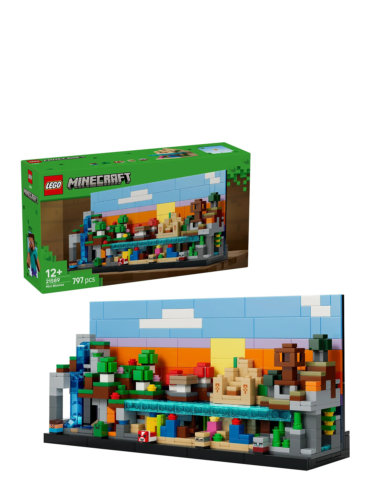 LEGO Mini-Biomer 21589, One Size, Multi/patterned, Lego Legetøj > Lego Minecraft, Børn