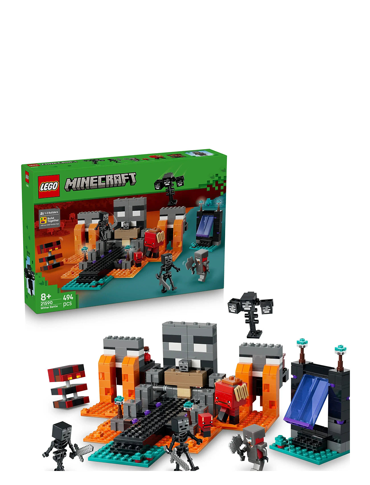 LEGO Wither-Kamp 21590, One Size, Orange, Lego Legetøj > Lego Minecraft, Børn