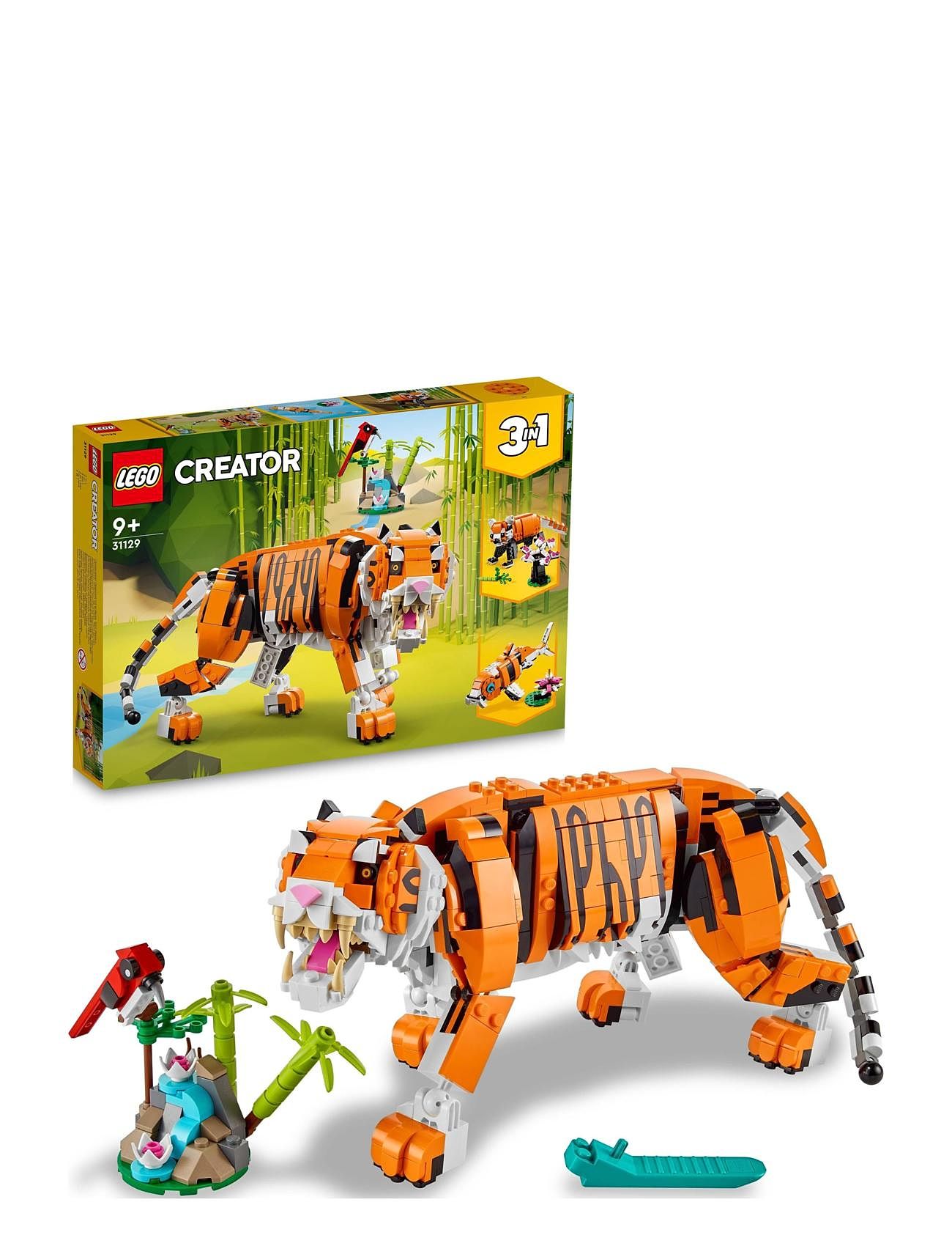 3 In 1 Majestic Tiger Animal Building Toy Toys Lego Toys Lego creator Multi/patterned LEGO