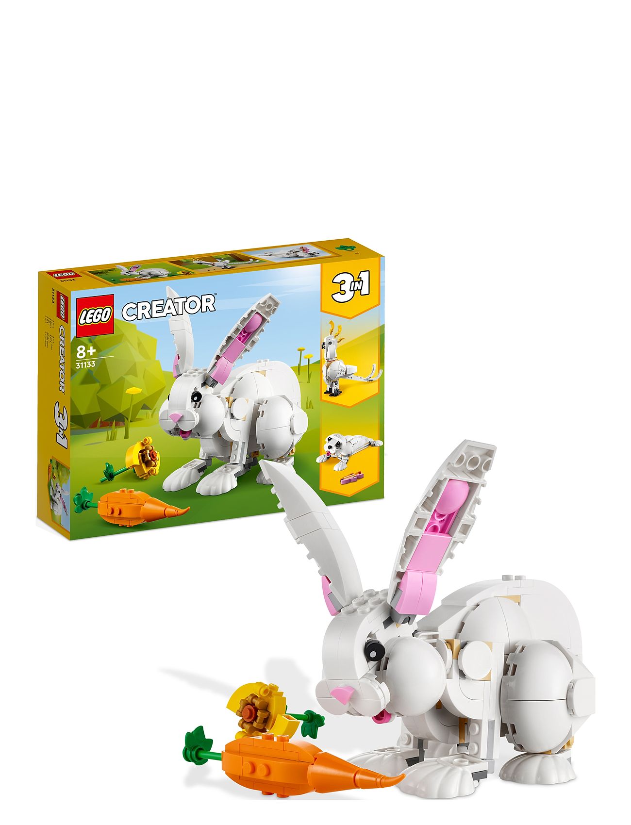 3In1 White Rabbit Toy Animal Figures Set Toys Lego Toys Lego creator Multi/patterned LEGO