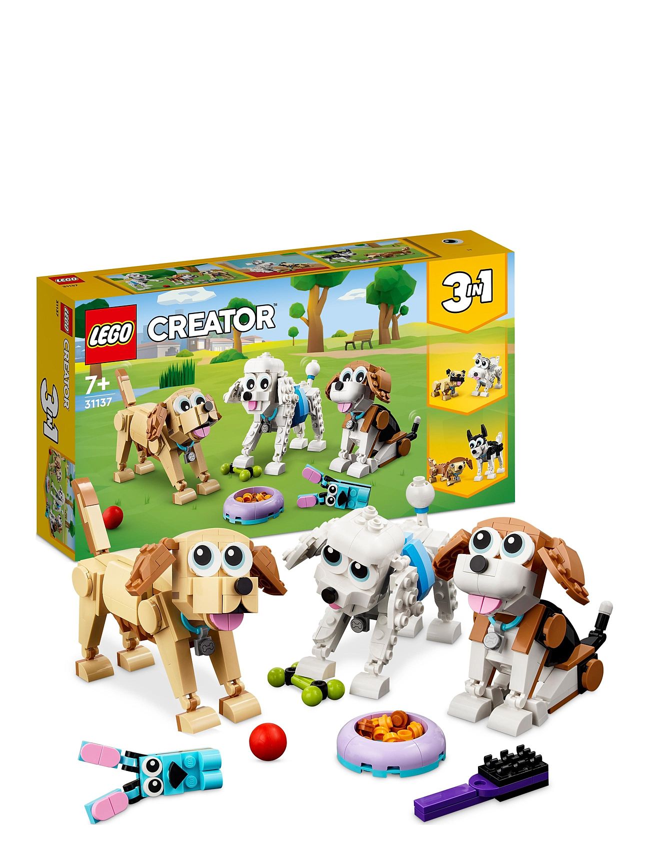 3 In 1 Adorable Dogs Animal Figures Toys Toys Lego Toys Lego creator Multi/patterned LEGO