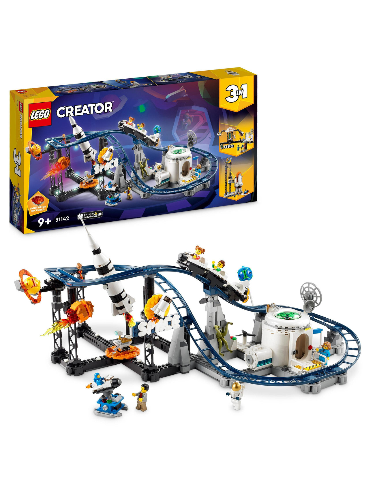 3In1 Space Roller Coaster Funfair Set Toys Lego Toys Lego creator Multi/patterned LEGO