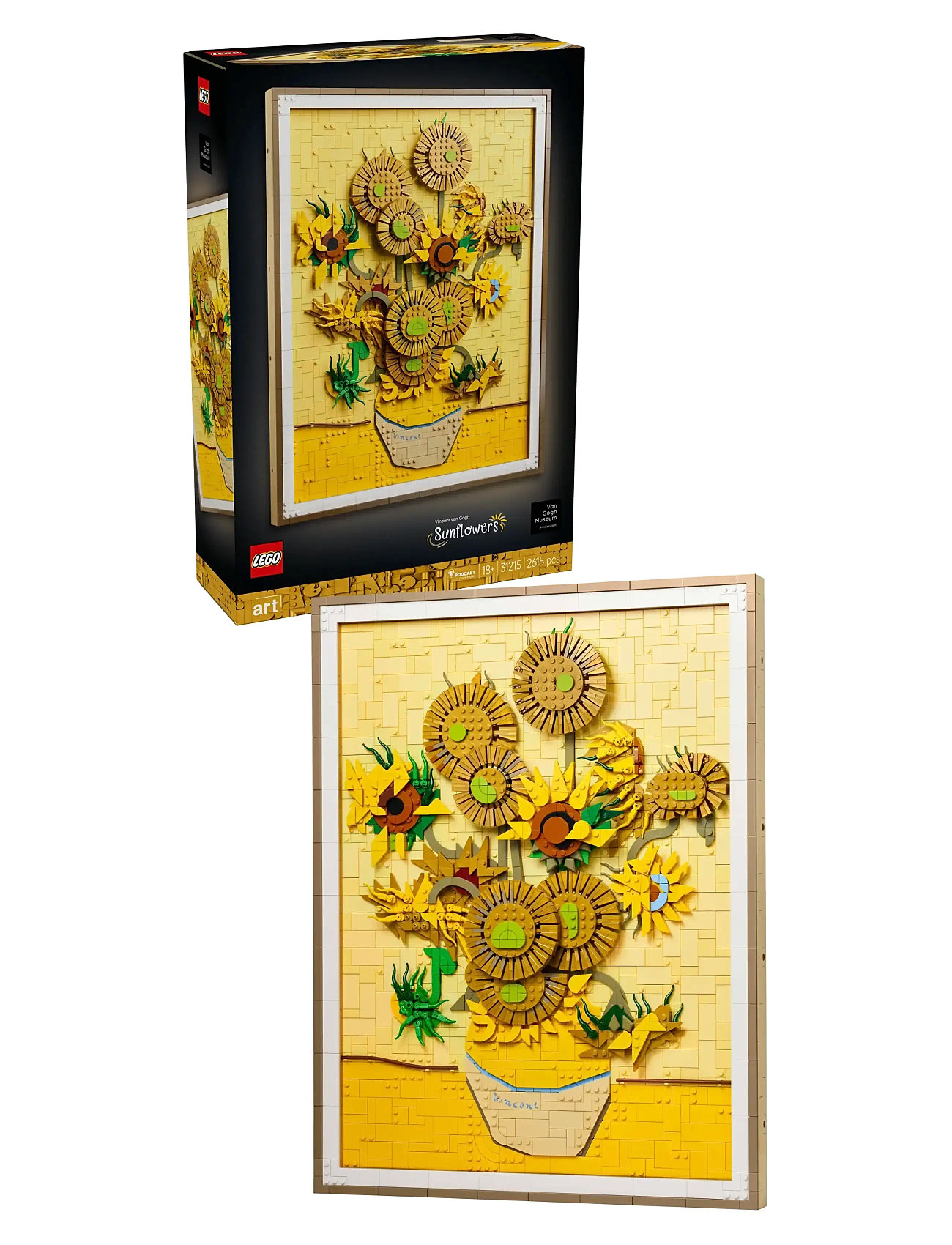 Art Vincent Van Gogh – Sunflowers Building Set 31215 Toys Lego Toys Lego art Yellow LEGO