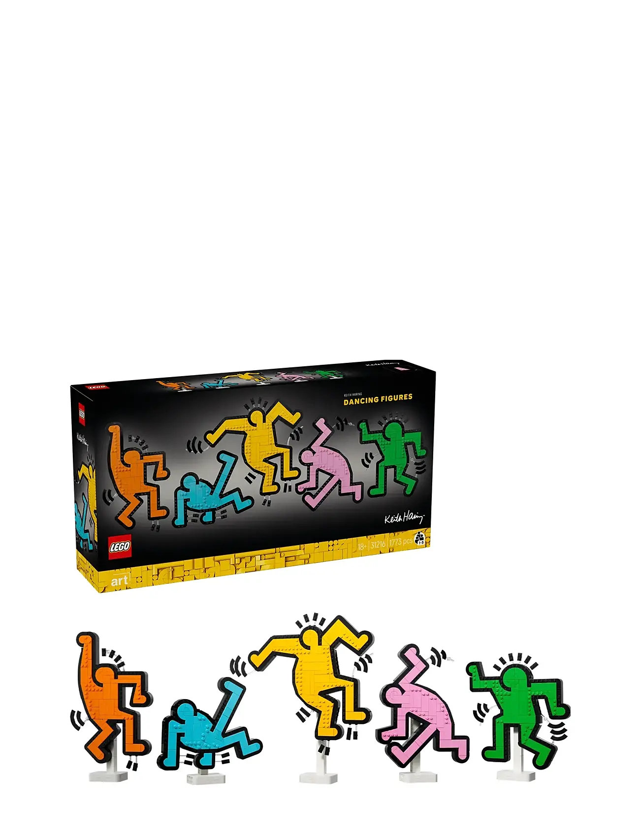 Art Keith Haring – Dancing Figures Living Room Decor 31216 Toys Lego Toys Lego art Multi/patterned LEGO