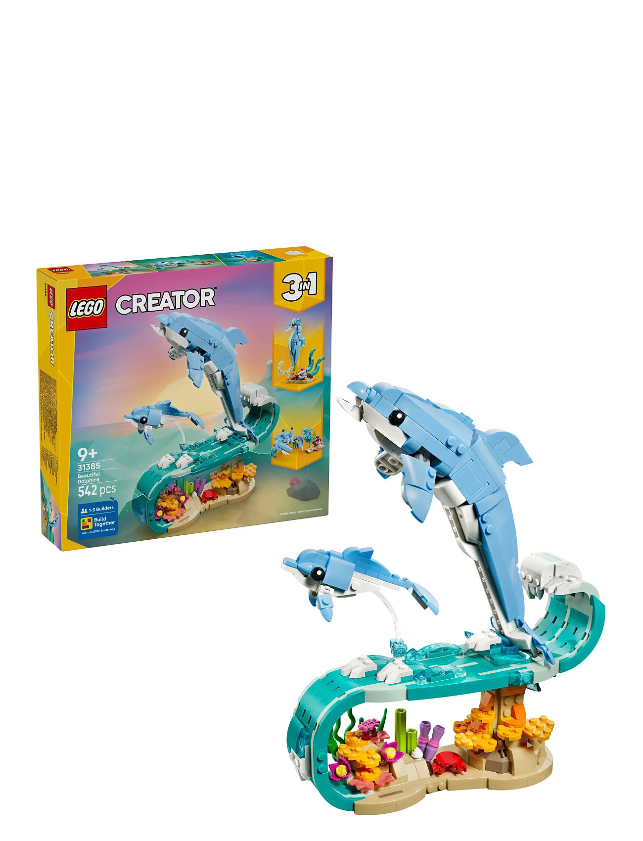 LEGO Havdyr: Smukke Delfiner 31385, One Size, Blue, Lego Legetøj > Lego creator, Børn