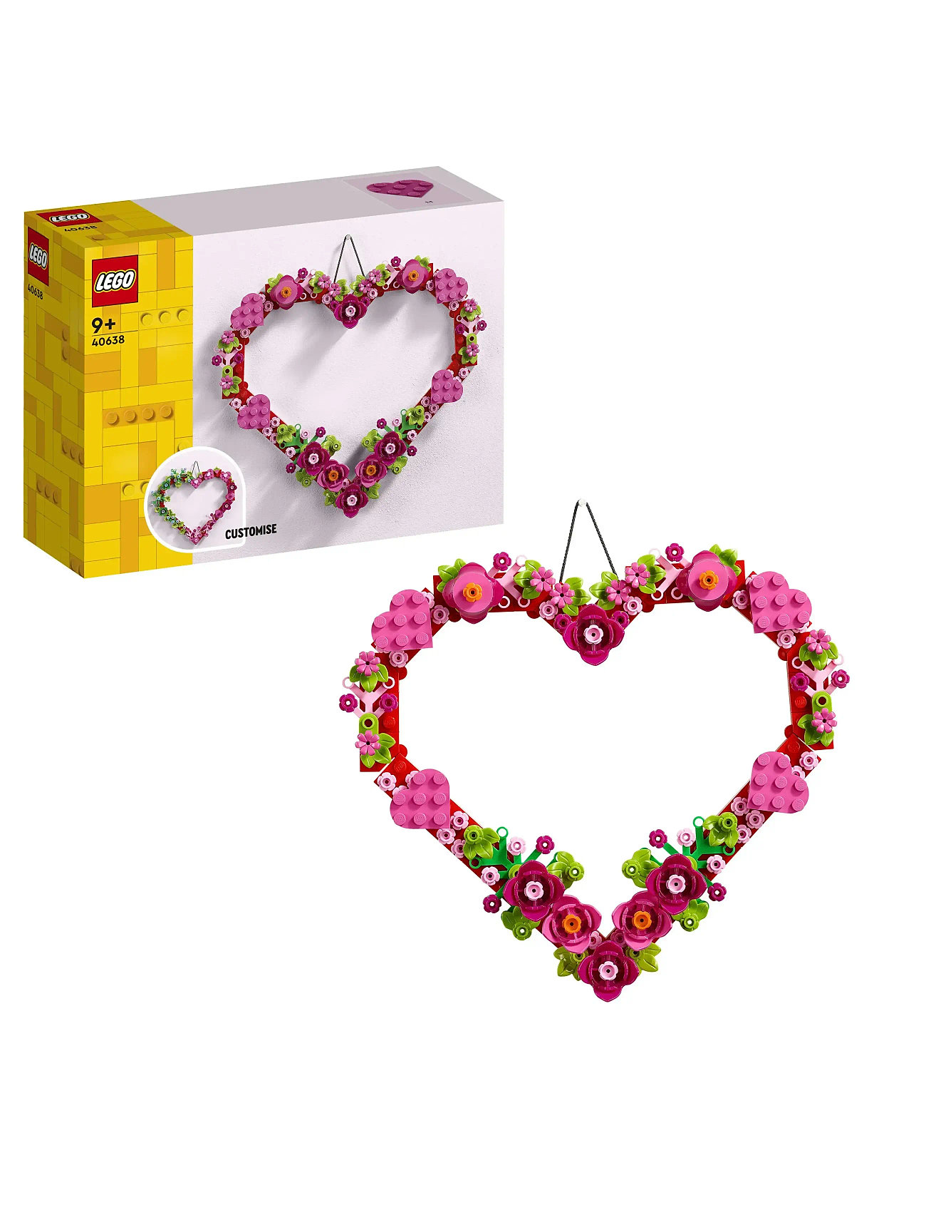 LEGO Hjertepynt 40638 Patterned - One Size - Kinder