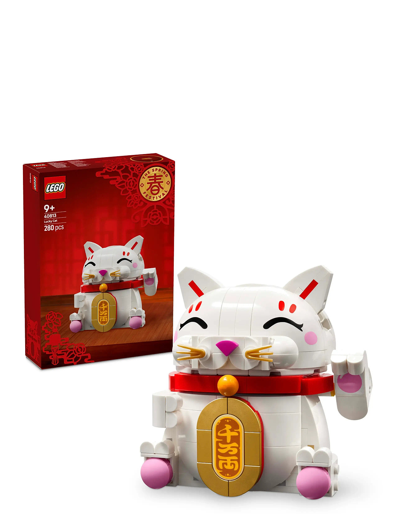LEGO Lykkekat 40813, One Size, White, Lego Legetøj > Lego icons, Børn