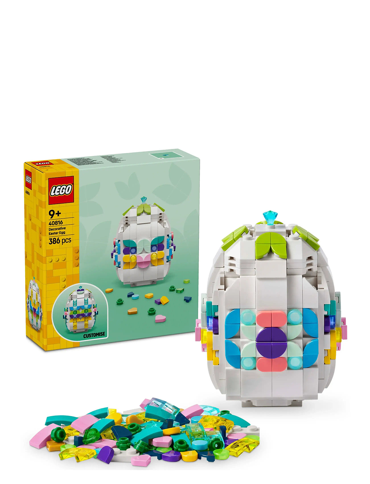 LEGO Dekorativt Påskeæg 40816, One Size, Multi/patterned, Lego Legetøj > Lego icons, Børn