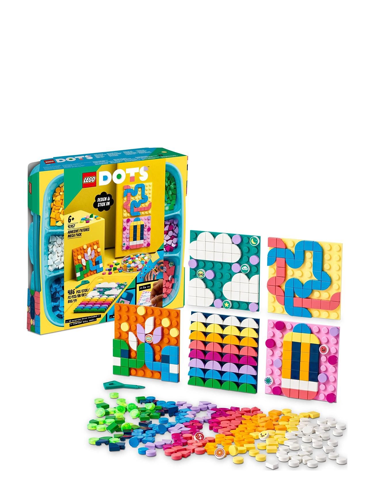LEGO Adhesive Patches Mega Pack Sticker Craft Set Toys DOTS Multi/mønstret