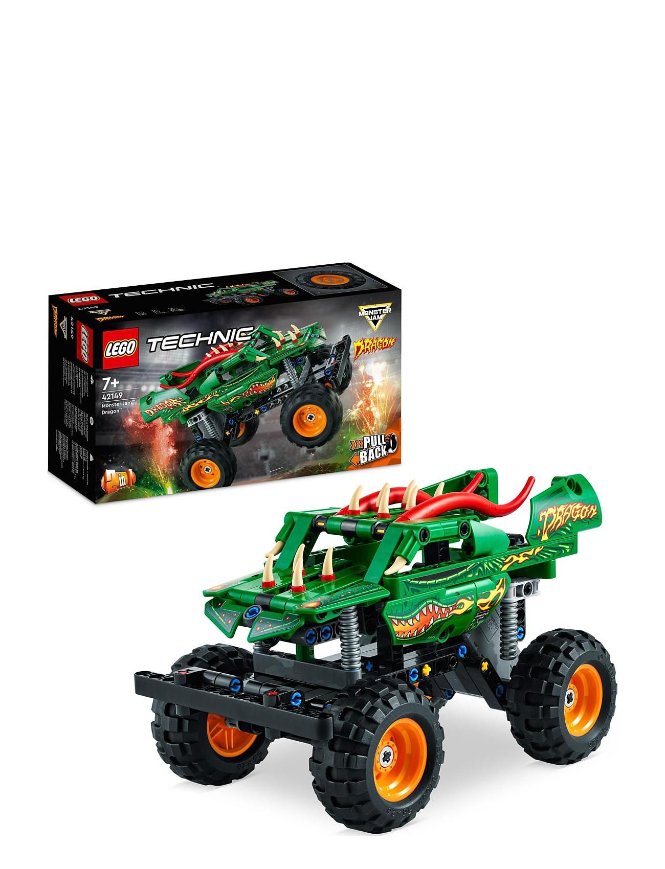 Monster Jam Dragon 2In1 Monster Truck Toy Toys Lego Toys Lego® Technic Multi/patterned LEGO