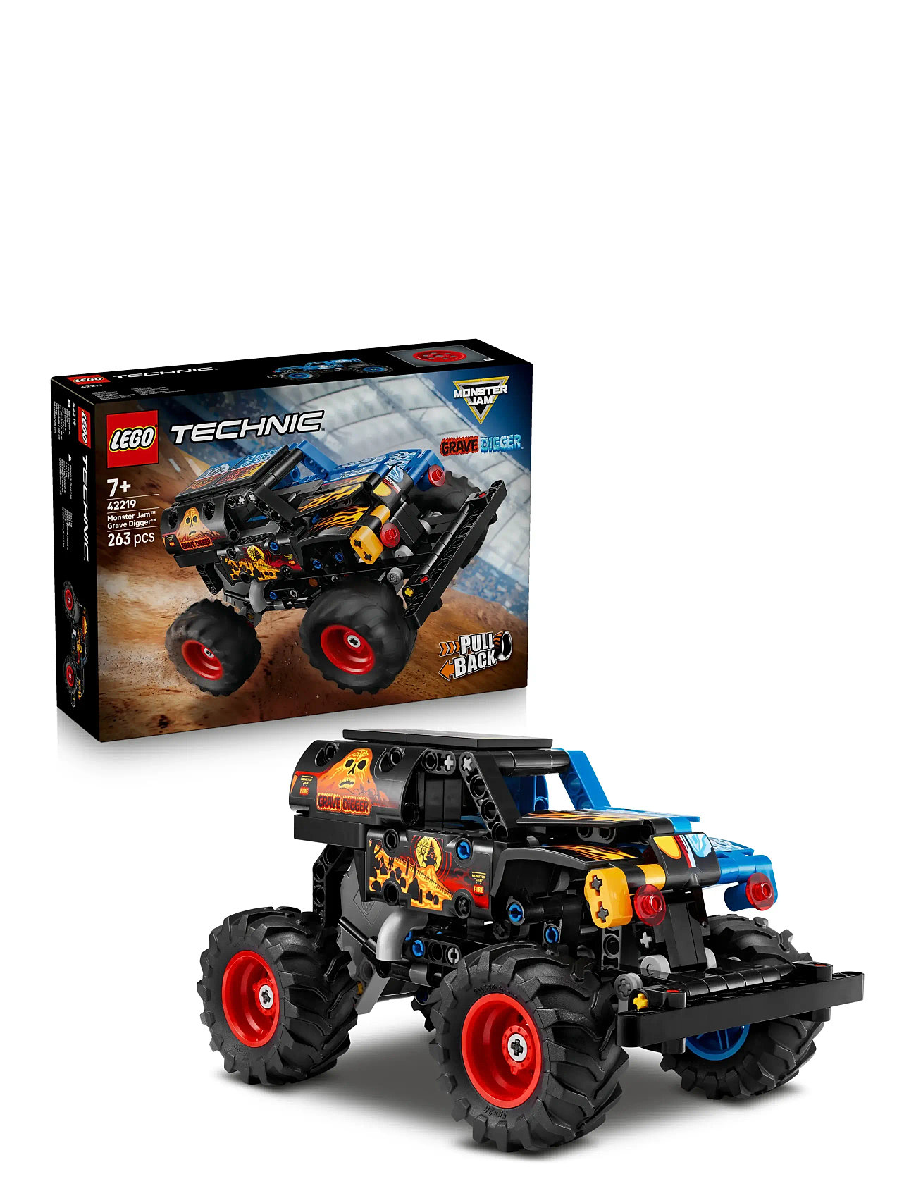 LEGO Monster Jam Grave Digger Fire And Ice 42219, One Size, Black, Lego Legetøj > Lego Technic, Børn