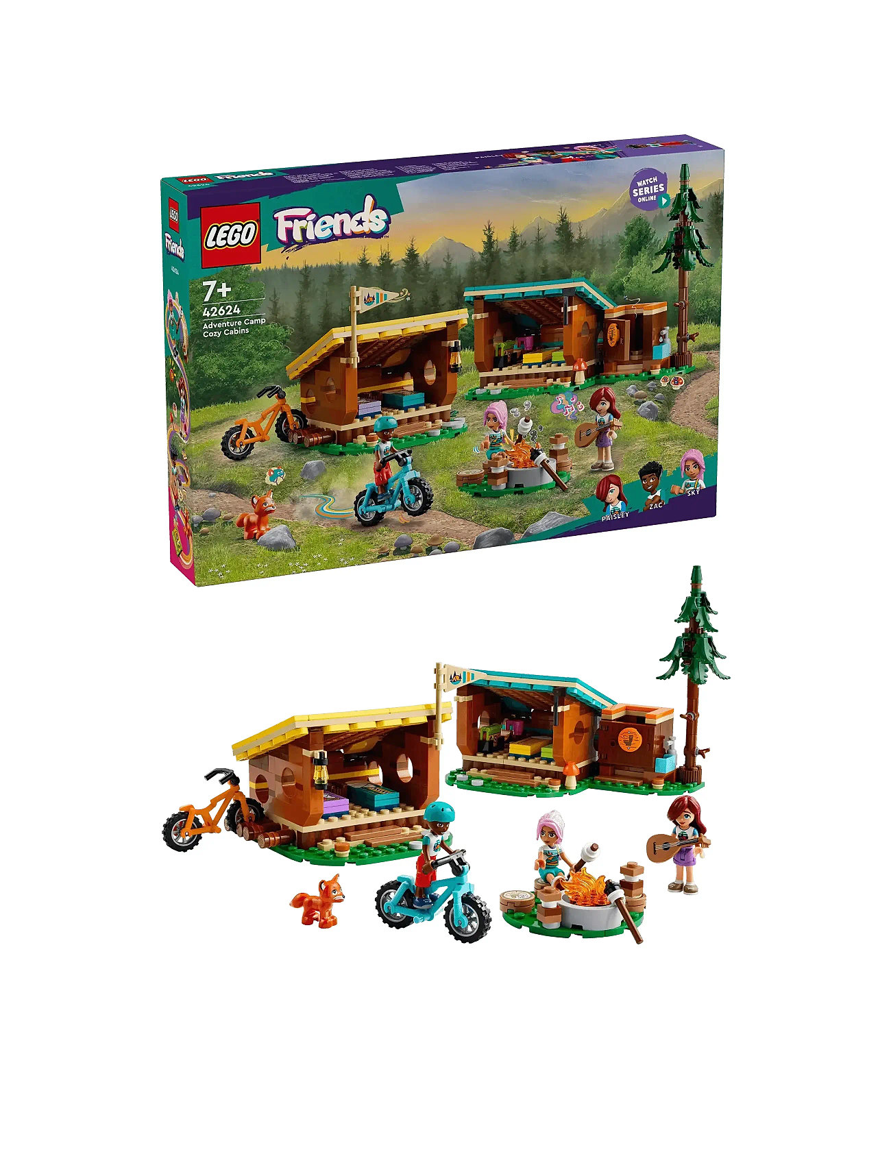 Adventure Camp – Hyggelige Hytter 42624 Toys Lego Toys Lego friends Multi/patterned LEGO