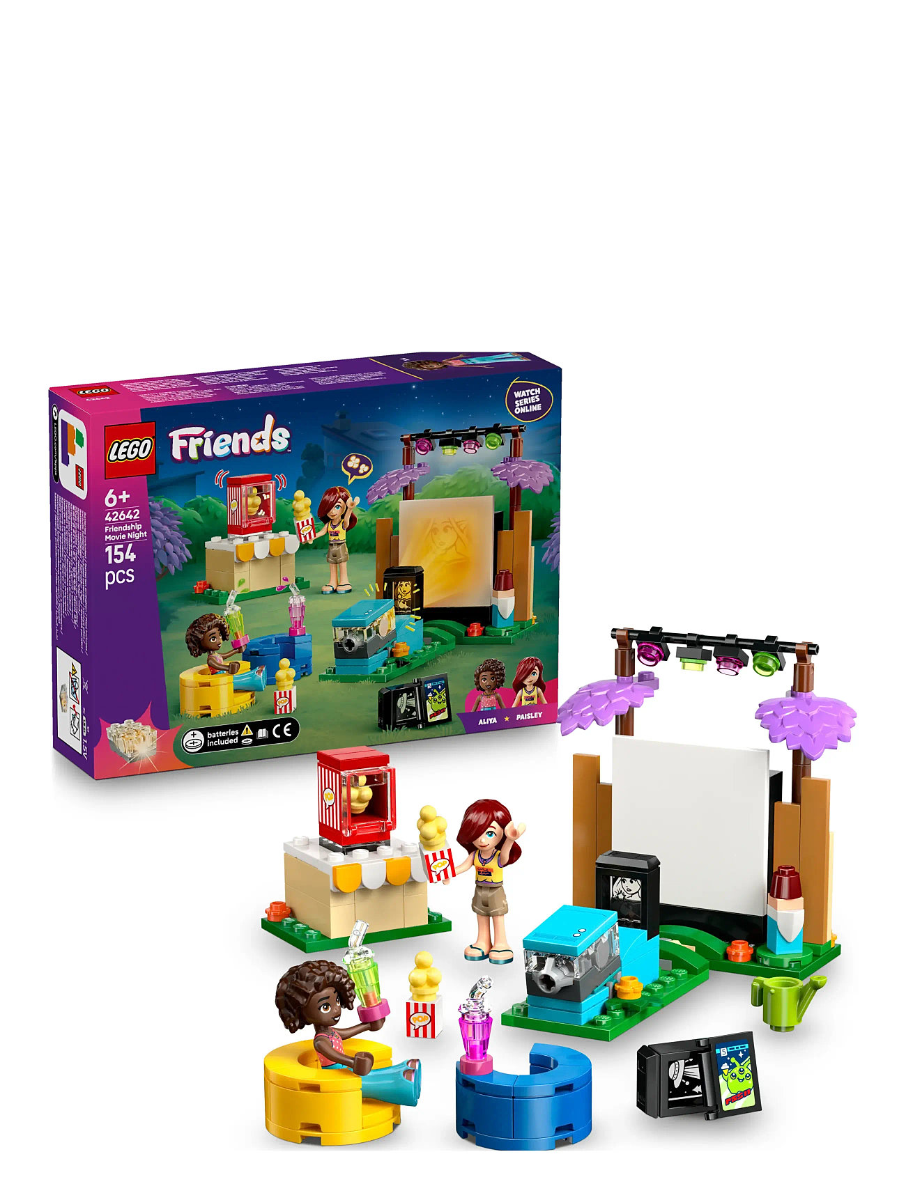 Venskabs-Filmaften 42642 Toys Lego Toys Lego friends Multi/patterned LEGO