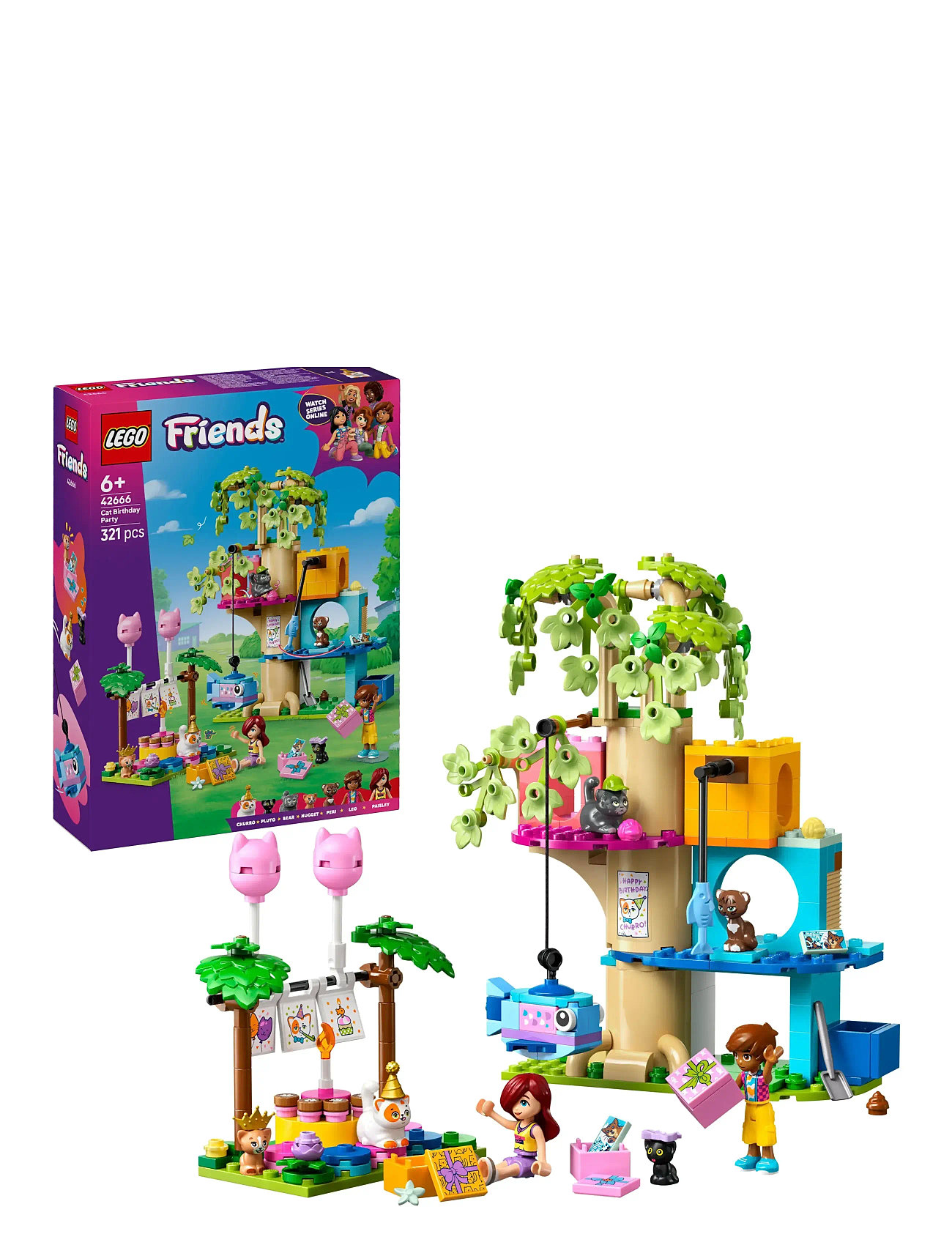 LEGO Katte-Fødselsdagsfest Og Trætophus 42666 Multi/patterned ONE SIZE