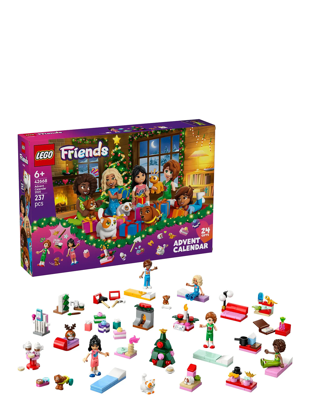 LEGO Friends Advent Calendar 2025 Christmas Toy Building Set 42668