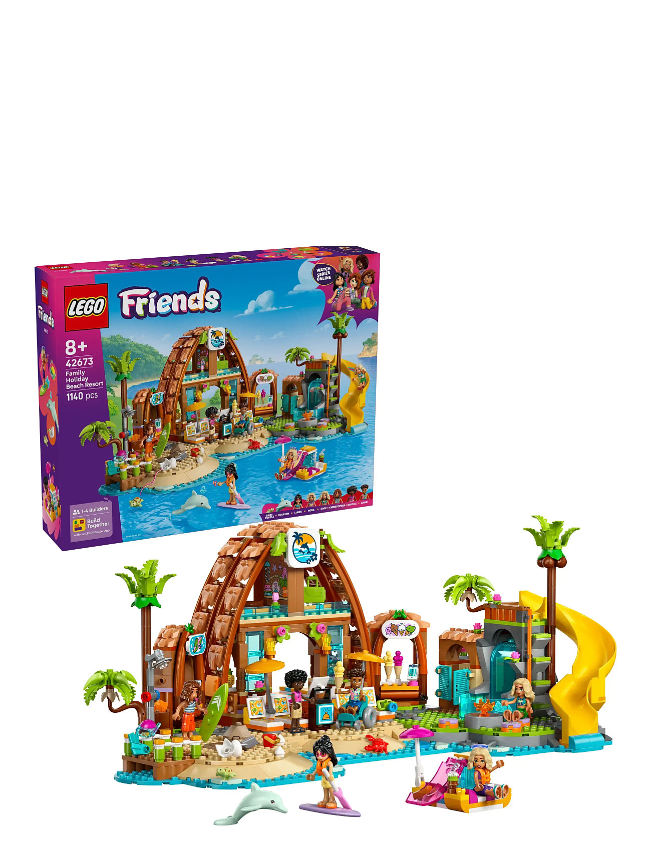 Familieferie På Strandresort 42673 Toys Lego Toys Lego friends Multi/patterned LEGO