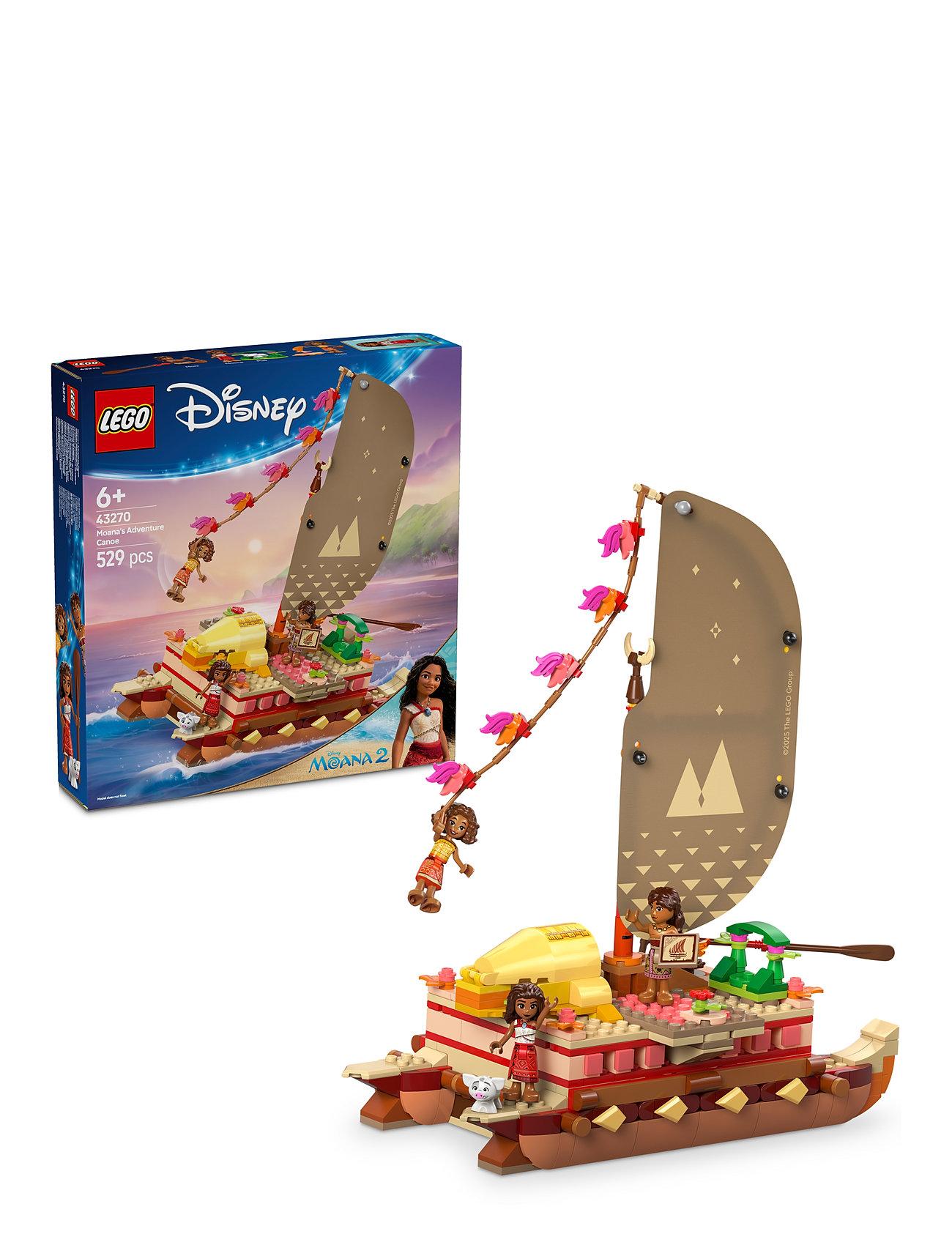 Vaianas Eventyrkano 43270 Toys Lego Toys Lego® Disney™ Multi/patterned LEGO