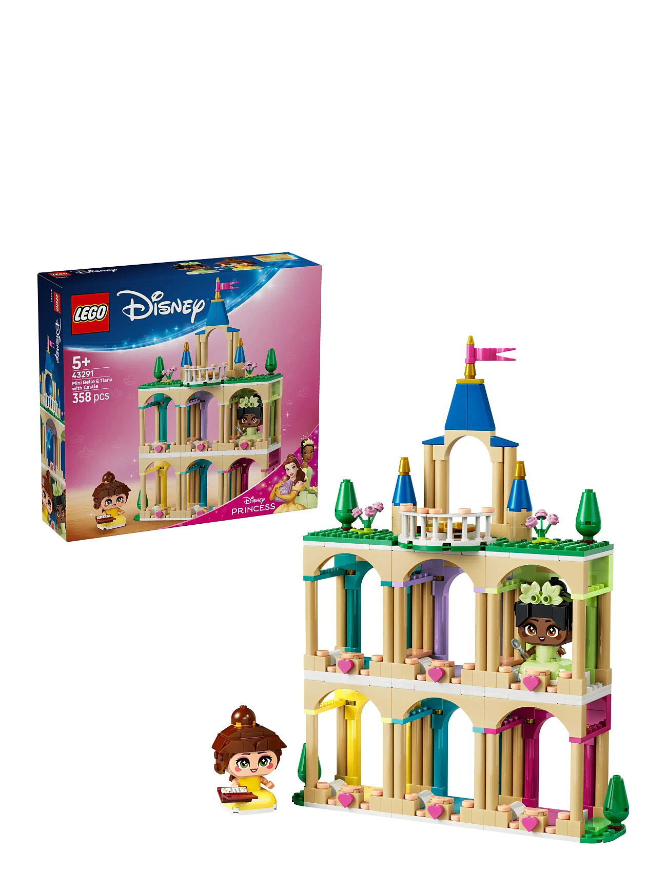 LEGO Minimodeller Af Belle Og Tiana Med Slot 43291, One Size, Multi/patterned, Lego Disney > Lego Disney Princess, Børn