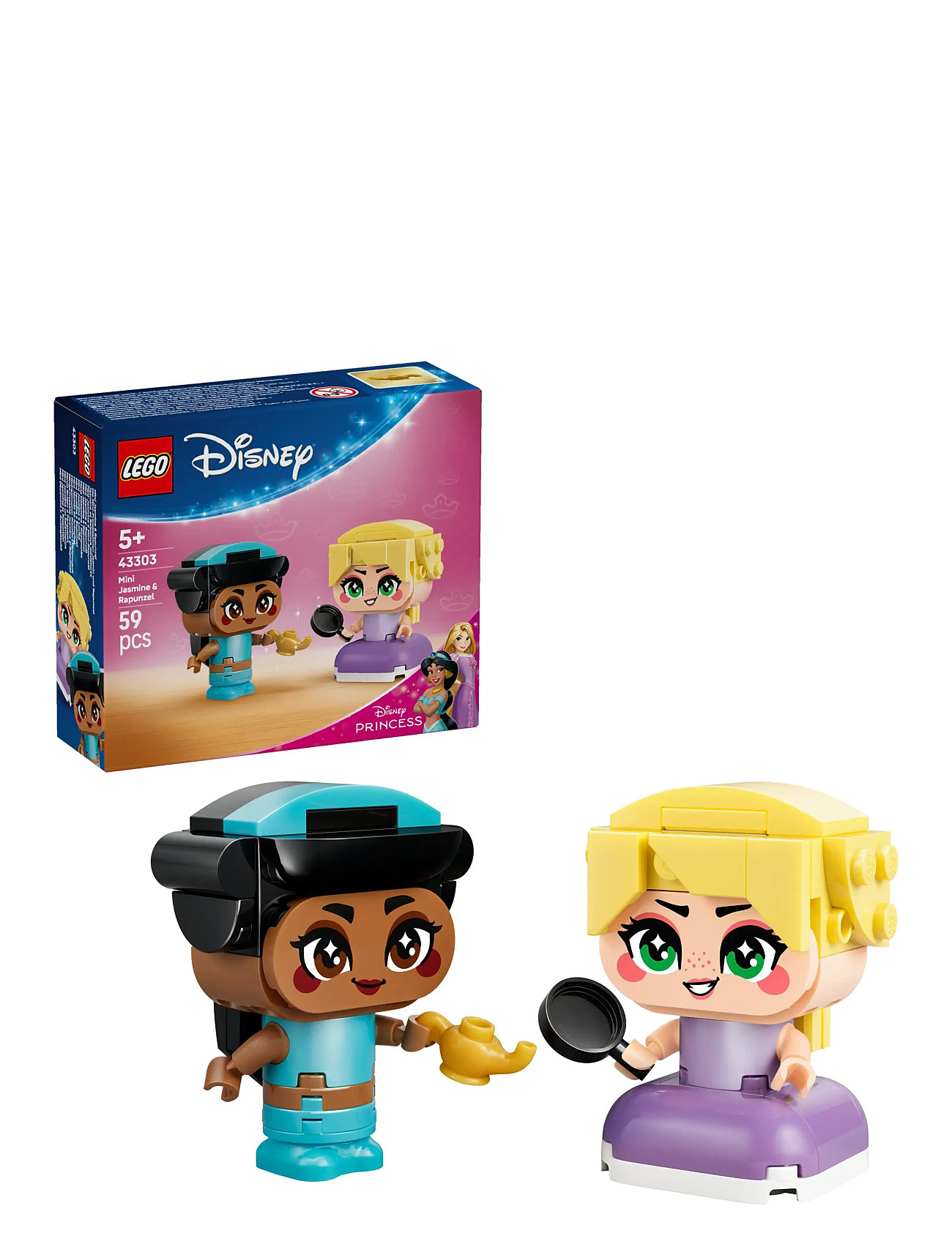 LEGO Minimodeller Af Jasmin Og Rapunzel 43303, One Size, Black, Lego Disney > Lego Disney Princess, Børn