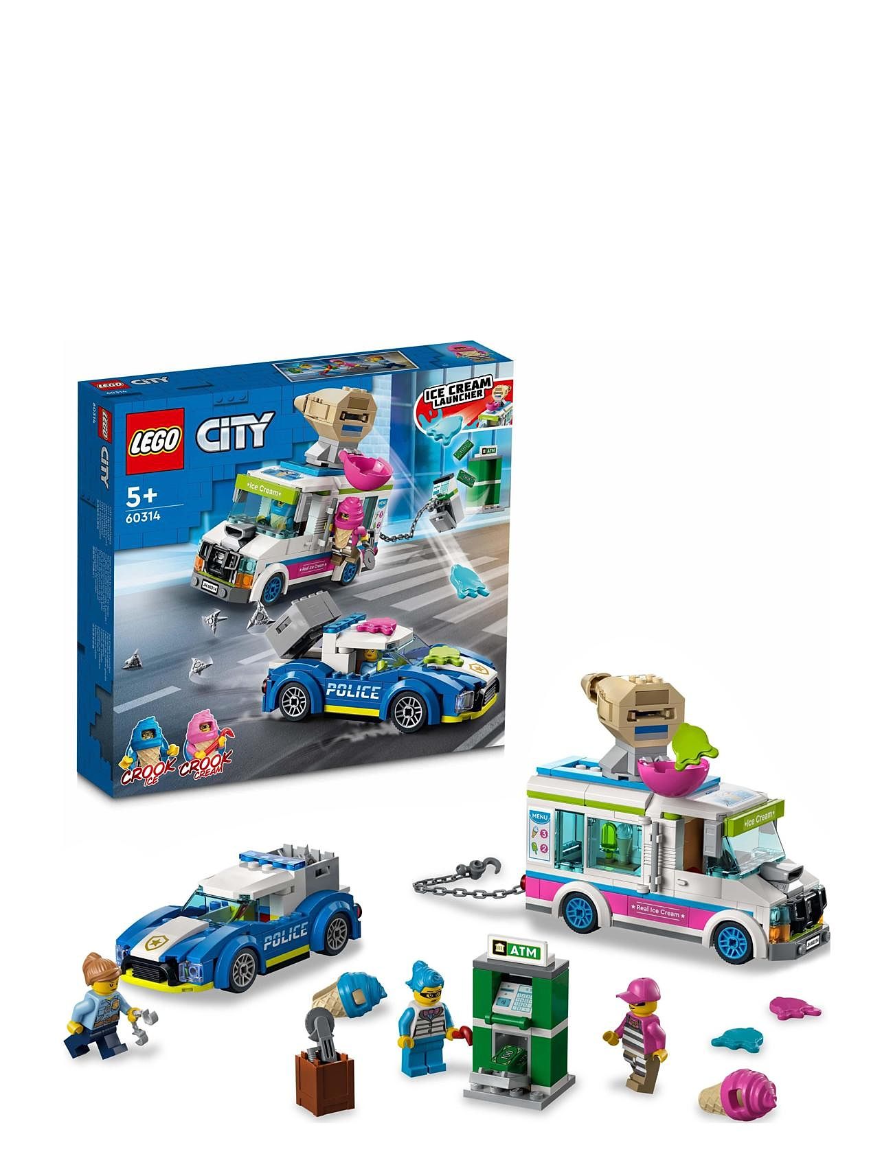 LEGO "Police Ice Cream Truck Police Chase Van Toy Toys Lego city Multi/patterned LEGO"