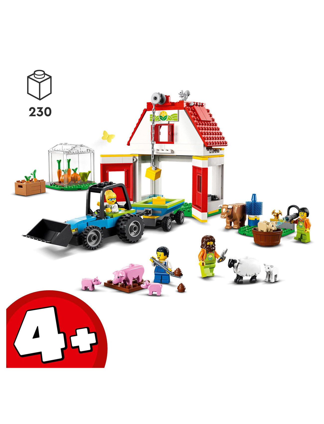 LEGO Barn & Farm Animals Set With Tractor Toy - LEGO® toys - Boozt.com