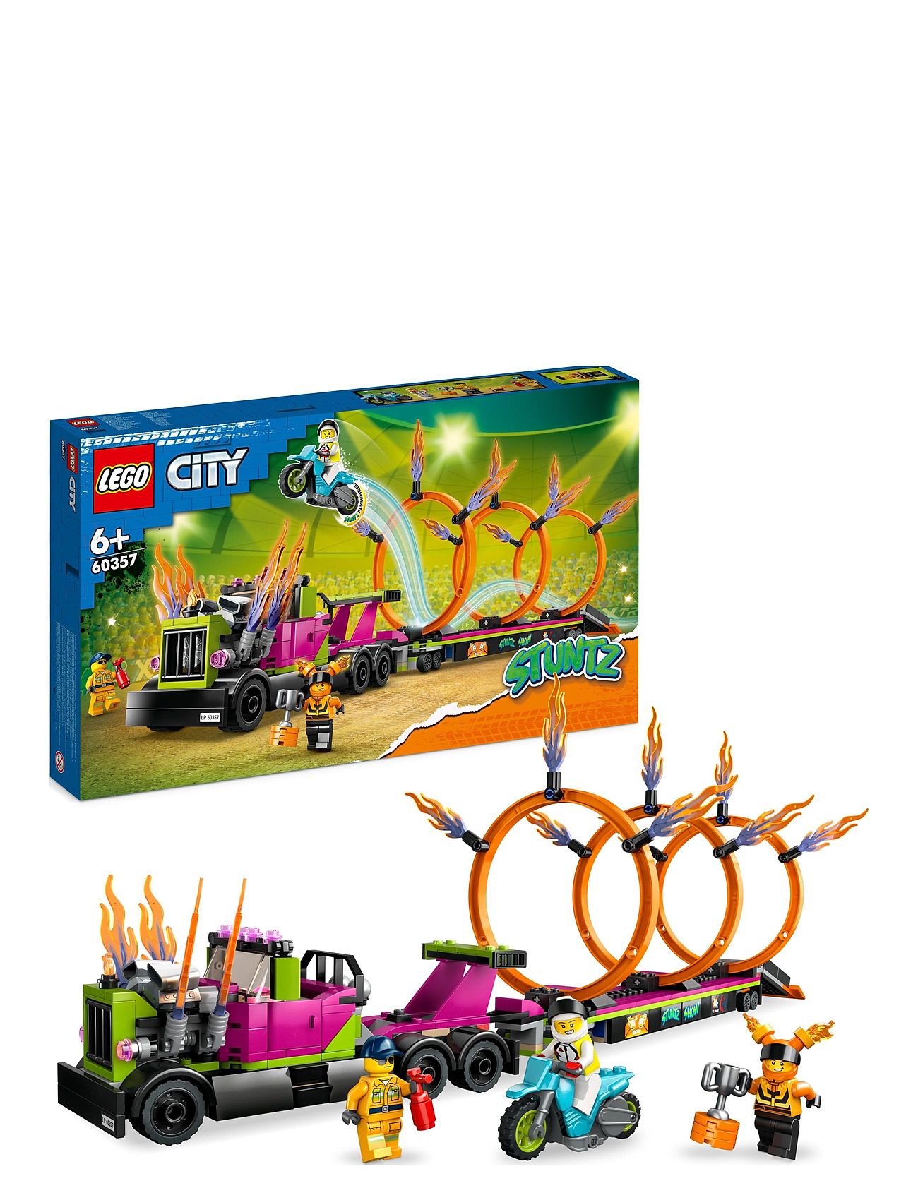 LEGO "Stunt Truck & Ring Of Fire Set Toys Lego city Multi/patterned LEGO"