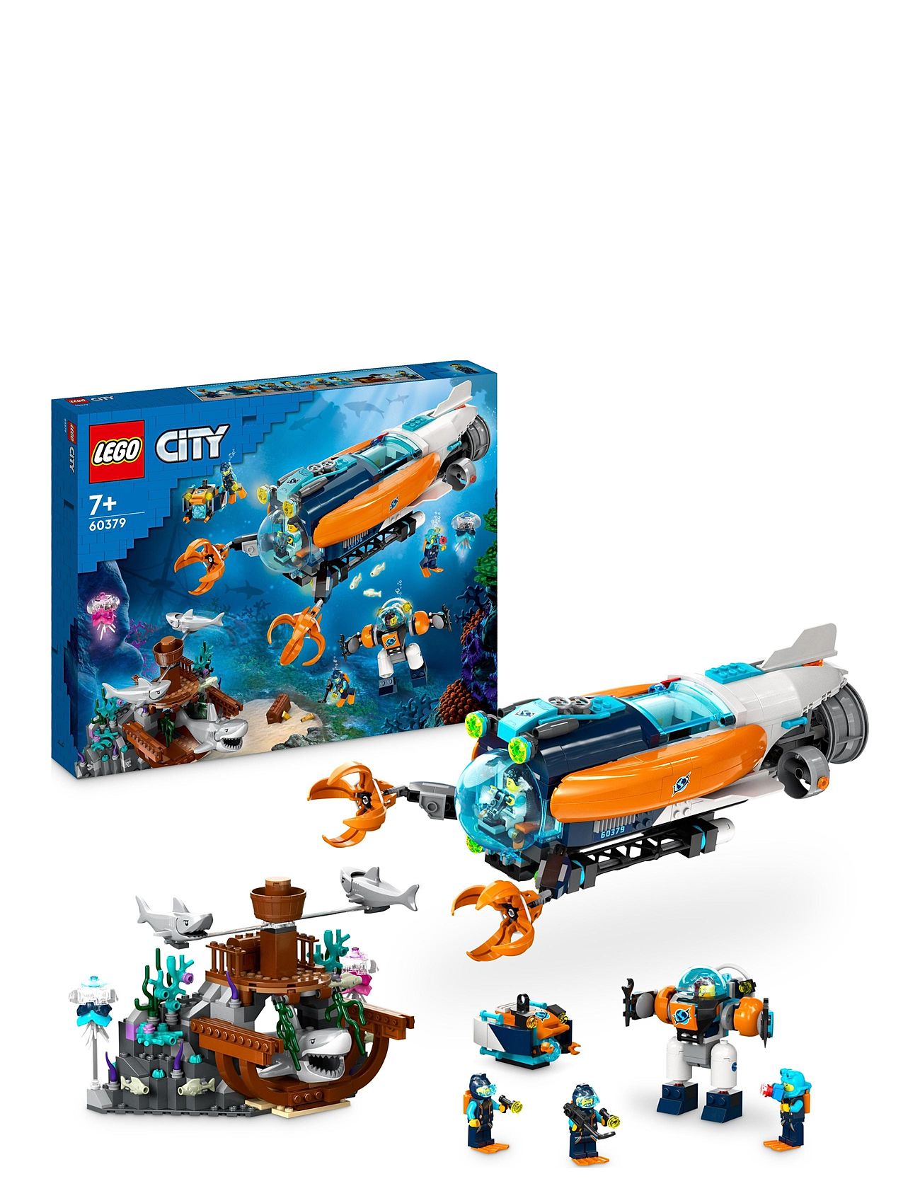 Deep-Sea Explorer Submarine Toy Ocean Set Toys Lego Toys Lego city Multi/patterned LEGO