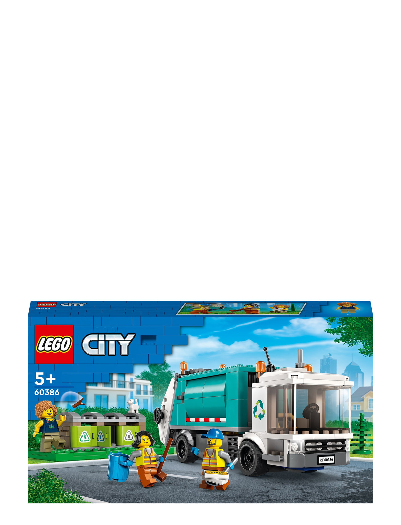 Recycling Truck Bin Lorry Toy, Vehicle Set Toys Lego Toys Lego city Multi/patterned LEGO