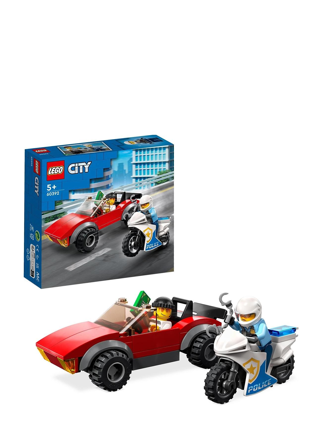 LEGO "Police Bike Car Chase Set With Toy Motorbike Toys Lego city Multi/patterned LEGO"