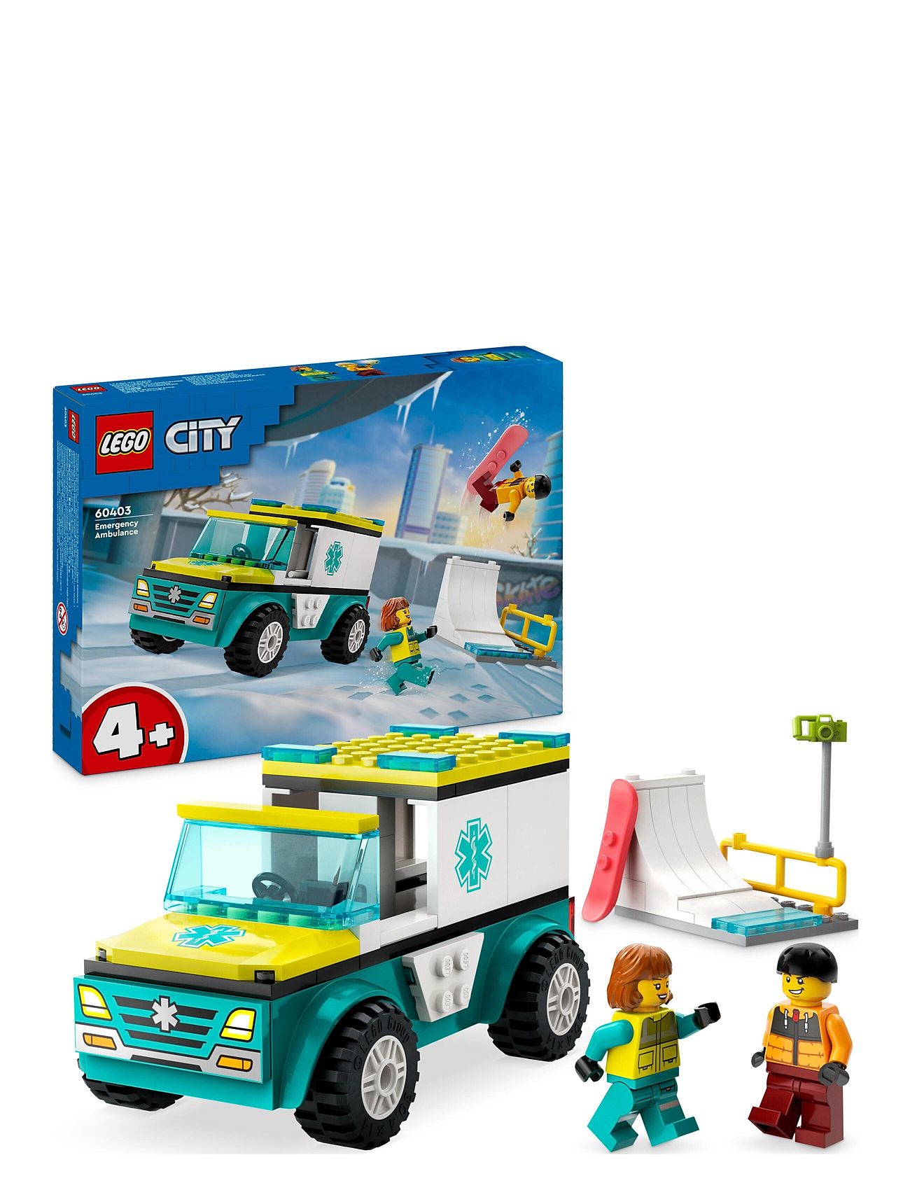LEGO "Ambulance Og Snowboarder Toys Lego city Multi/patterned LEGO"