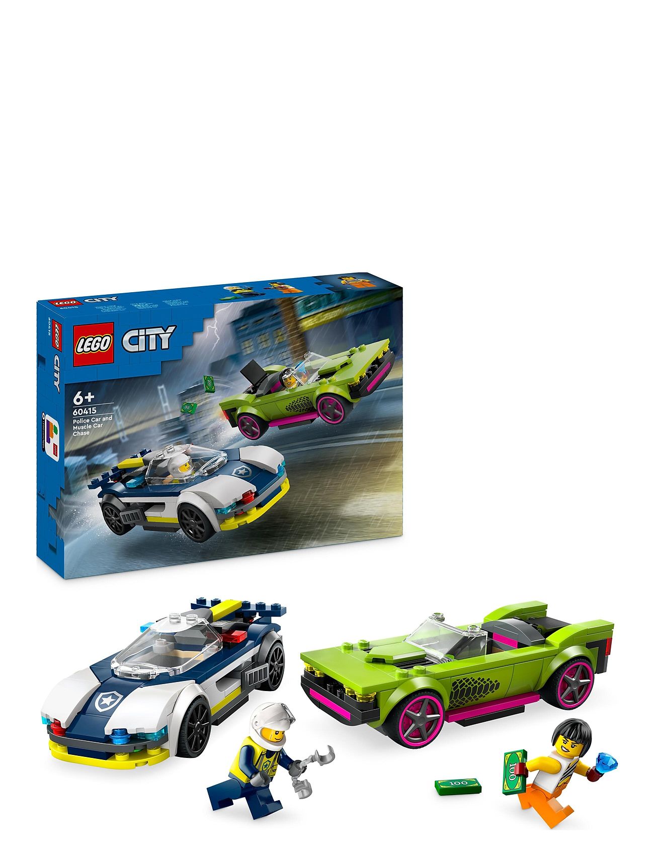 Biljagt Med Politi Og Muskelbil Toys Lego Toys Lego city Multi/patterned LEGO