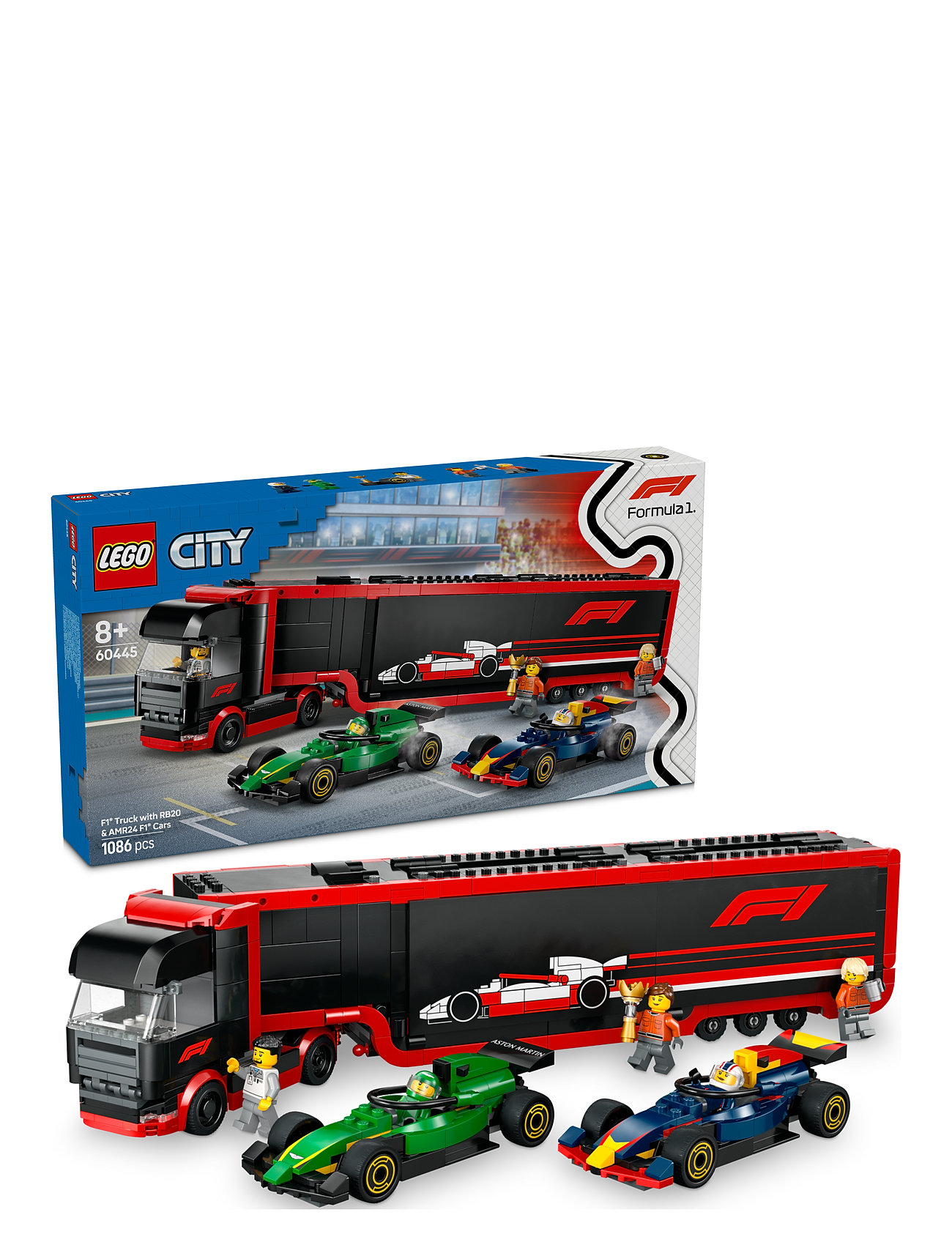 LEGO F1®-Lastbil Med Rb20 Og Amr24 F1®-Biler Multi/patterned