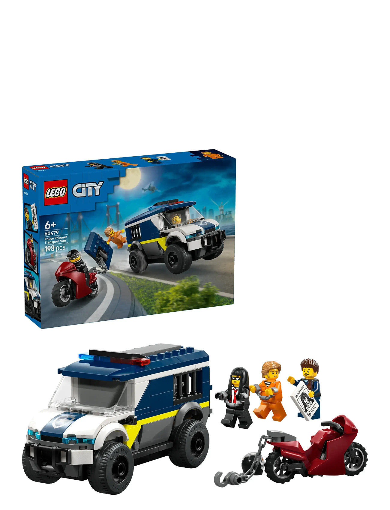 LEGO Politivogn Til Fangetransport 60479, One Size, Blue, Lego Legetøj > Lego city, Børn