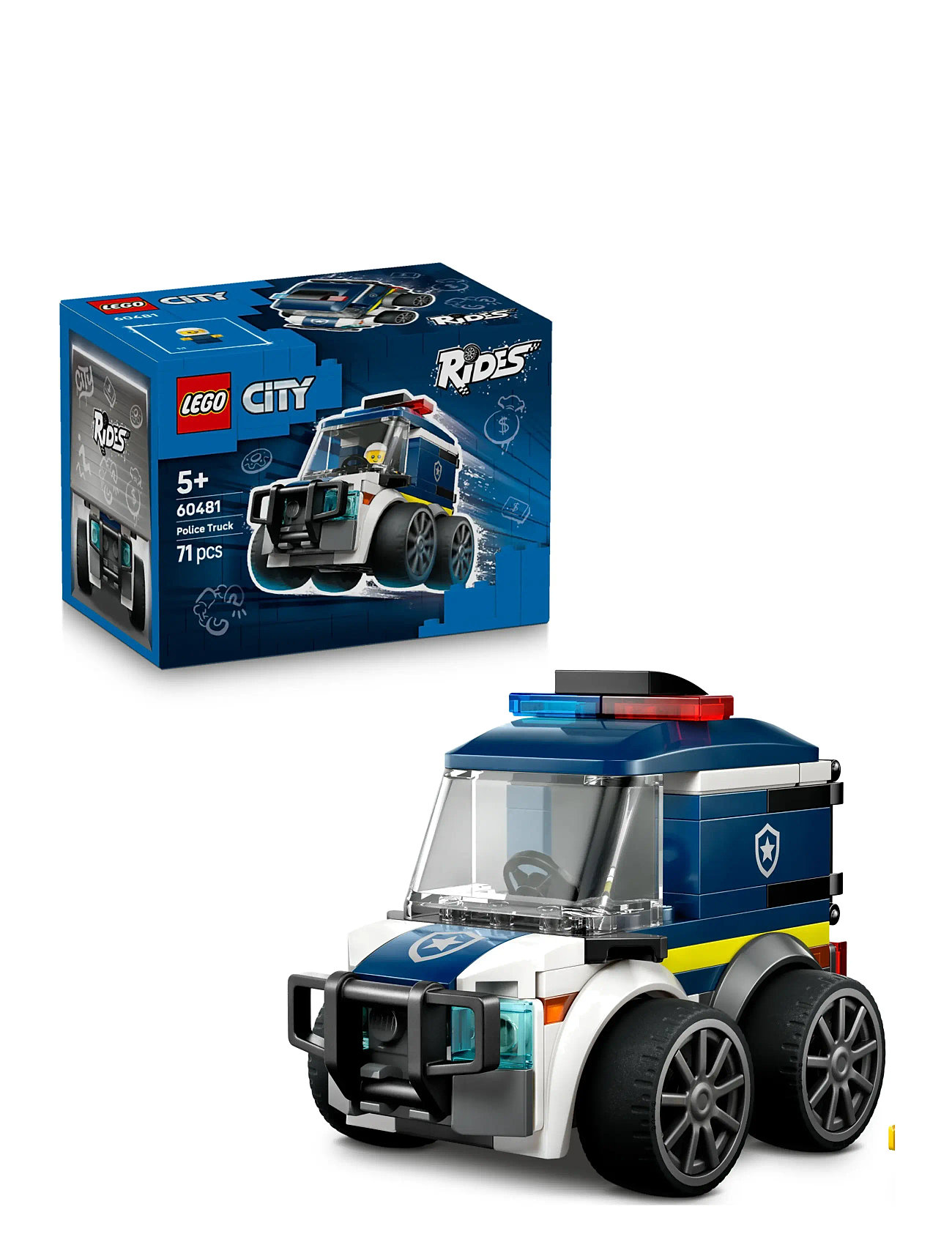 LEGO Motorer – Politivogn 60481, One Size, Blue, Lego Legetøj > Lego city, Børn