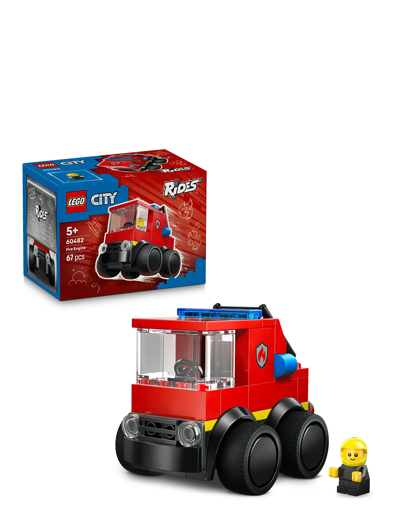 LEGO Motorer – Brandbil 60482, One Size, Red, Legetøjsbiler > Brandbiler, Børn
