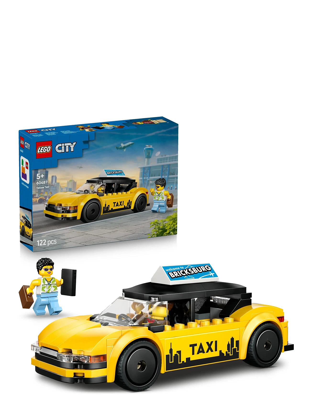 LEGO Gul Taxa 60487, One Size, Yellow, Lego Legetøj > Lego city, Børn