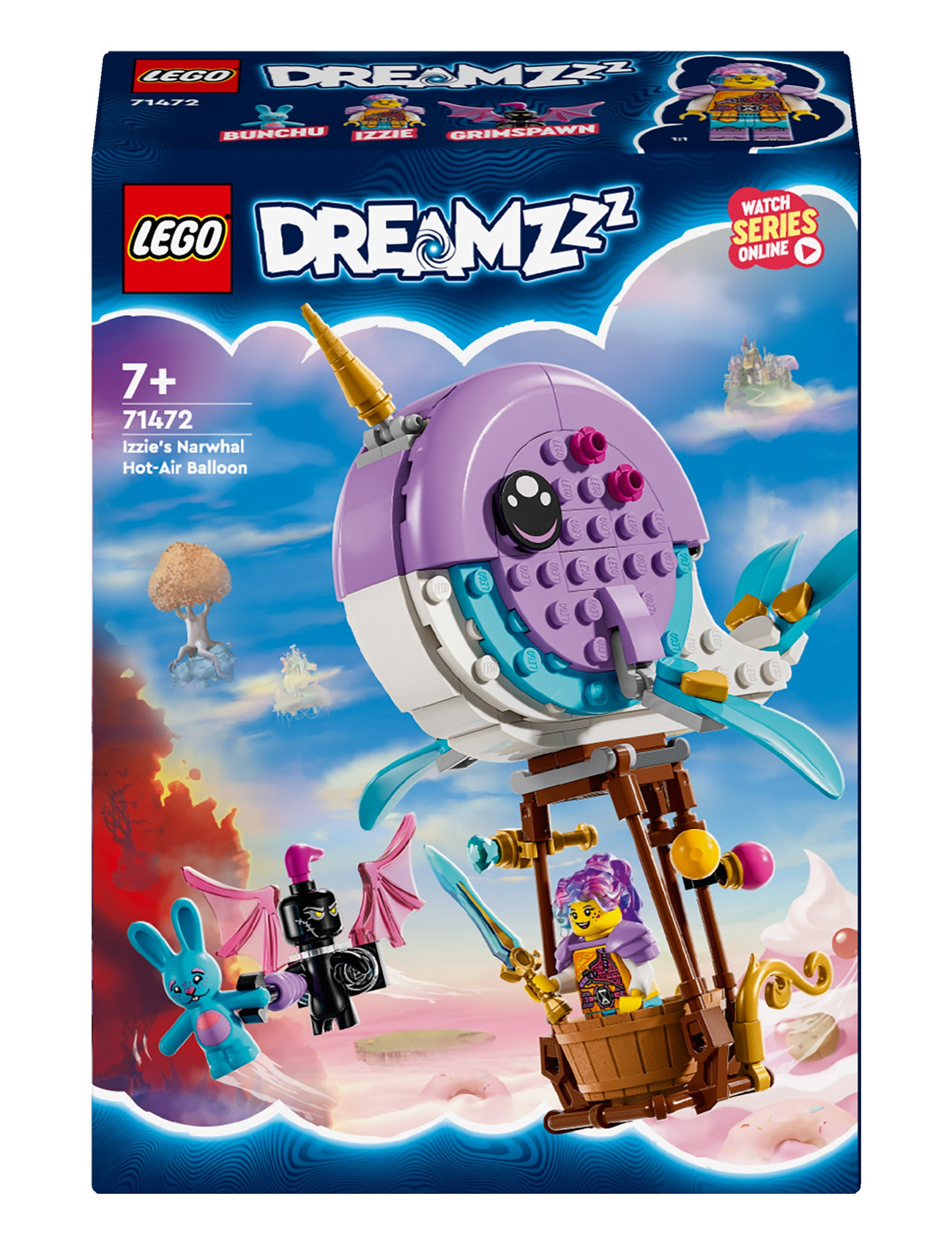 Izzies Narhvalsluftballon Toys Lego Toys Lego® Dreamzzz™ Multi/patterned LEGO