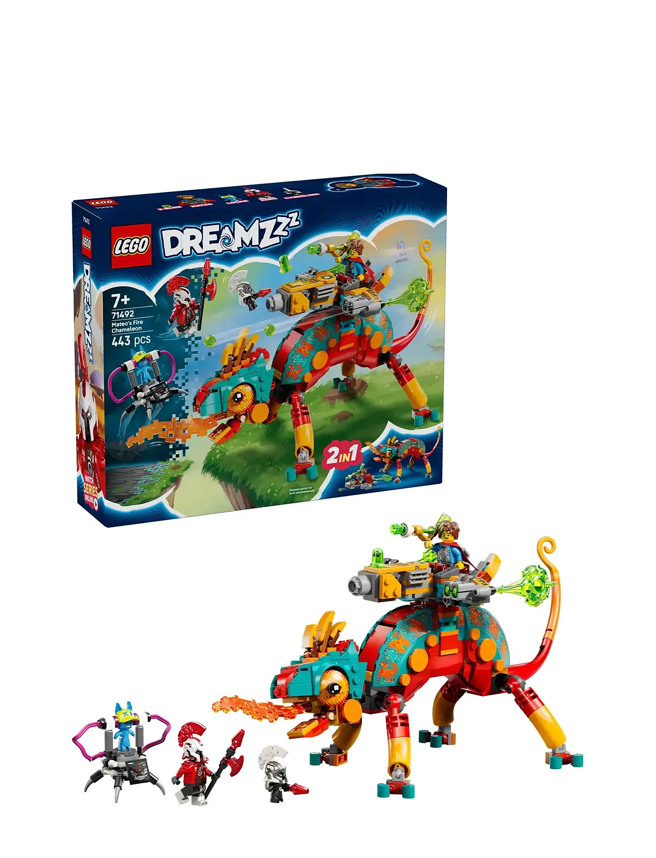 Mateos Ildkamæleon 71492 Toys Lego Toys Lego Dreamzzz Multi/patterned LEGO