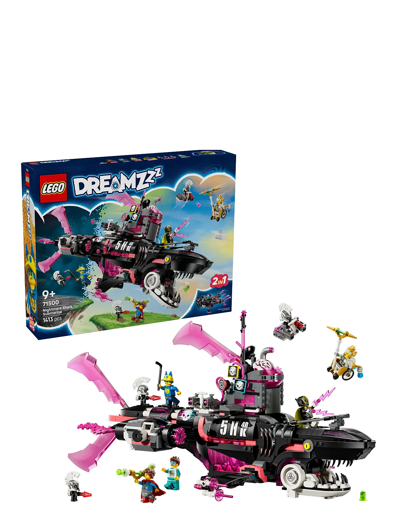 Mareridtshaj-Ubåd 71500 Toys Lego Toys Lego Dreamzzz Multi/patterned LEGO